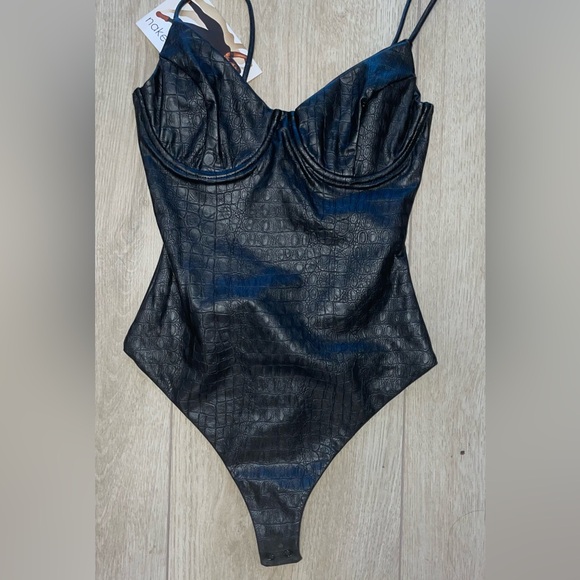 NWT Naked Wardrobe - The Sultry Croc Bodysuit - Picture 4 of 5